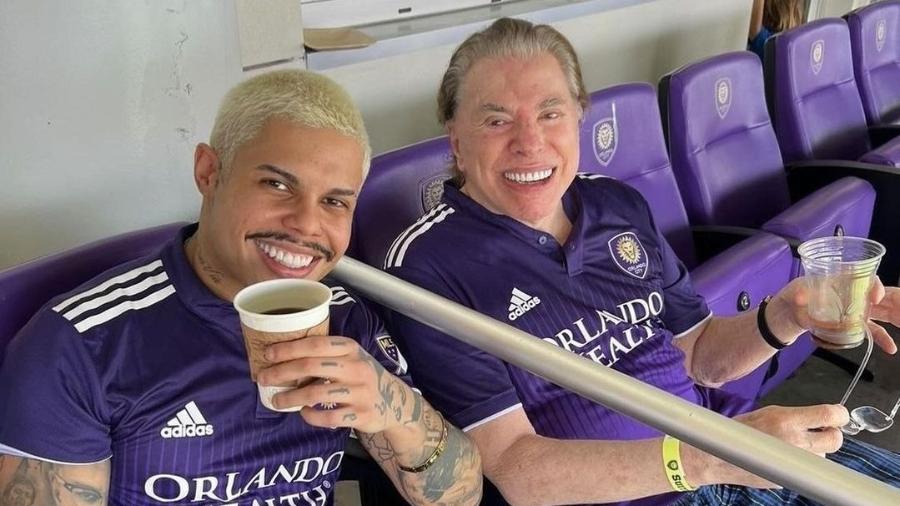 MC Lan e Silvio Santos em camarote do Orlando City Stadium; Pato fez seu primeiro gol pelo clube - Reprodução/Instagram