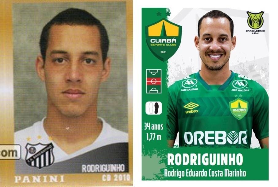 Antes e depois no álbum do Brasileirao - Rodriguinho - Reprodução
