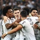 Jogadores do Corinthians comemoram gol marcado contra o Santos em jogo da Copa do Brasil - Marcello Zambrana/AGIF