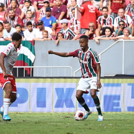 Keno jogador do Fluminense durante partida contra o Bangu