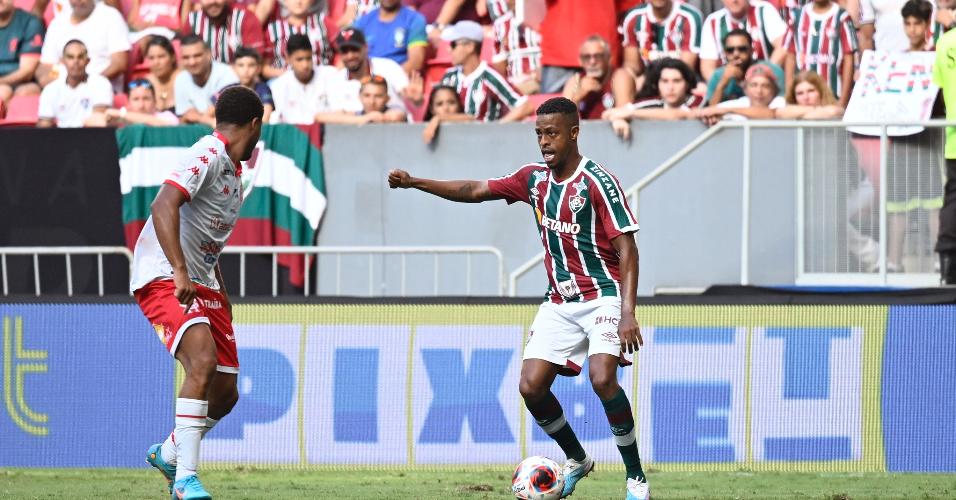 Keno jogador do Fluminense durante partida contra o Bangu