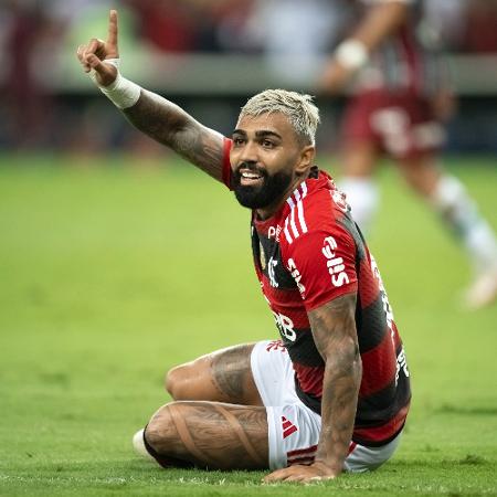 Gabigol no Fla-Flu; ele fez o 2 a 0 - Jorge Rodrigues/AGIF