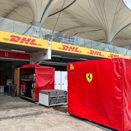 Equipamentos da Ferrari chegam a Interlagos