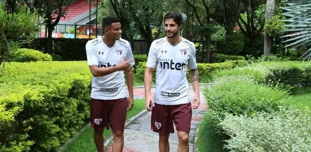 Reinaldo e Hudson voltaram após serem emprestados em 2016 - Rubens Chiri/saopaulofc.net - Rubens Chiri/saopaulofc.net
