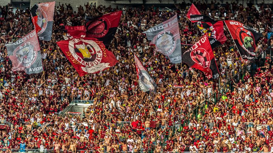 Torcida do Flamengo durante jogo contra o Corinthians - Alexandre Vidal - Marcelo Cortes & Paula Reis / Flamengo