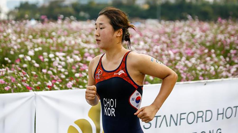 Tri atleta sul-coreana Choi Suk-hyeon - Handout/International Triathlon Union/AFP