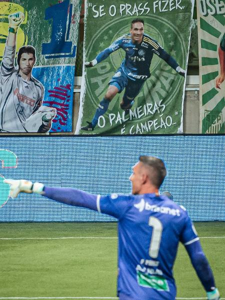 Fernando Prass durante jogo entre Palmeiras e Ceará, pela 13ª rodada do Brasileiro  - ANDERSON LIRA/FRAMEPHOTO/FRAMEPHOTO/ESTADÃO CONTEÚDO