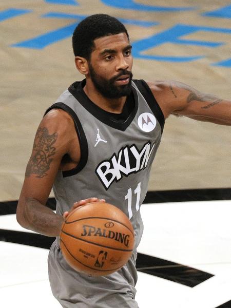 Kyrie Irving, durante partida do Brooklyn Nets - Sarah Stier/Getty Images/AFP