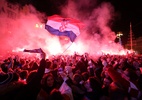 Veja como foi a festa em Zagreb após a vitória da Croácia na Copa do Mundo - Antonio Bronic/Reuters
