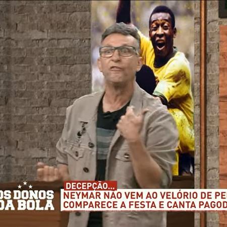 Neto voltou a criticar a ausência de jogadores no velório de Pelé - Reprodução/TV Bandeirantes