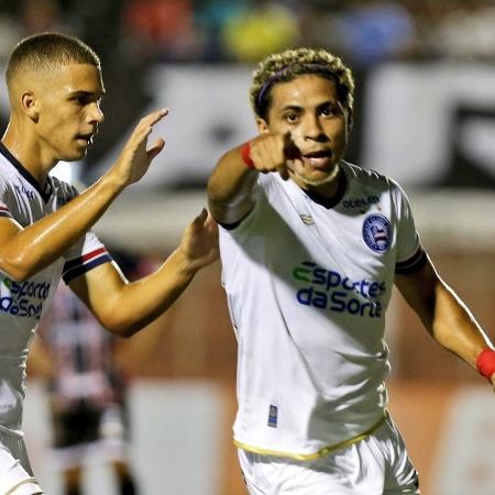 Jacaré comemora gol pelo Bahia pela Copa do Nordeste - Divulgação/Bahia