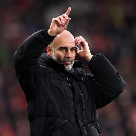 Pep Guardiola, treinador do City, não planeja treinar outra equipe na carreira - Catherine Ivill/Getty