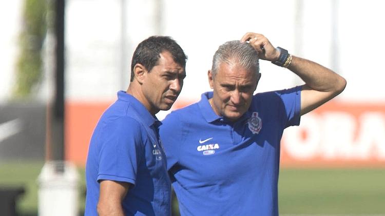 Fábio Carille e Tite, então técnico do Corinthians - Daniel Augusto Jr. / Ag. Corinthians - Daniel Augusto Jr. / Ag. Corinthians
