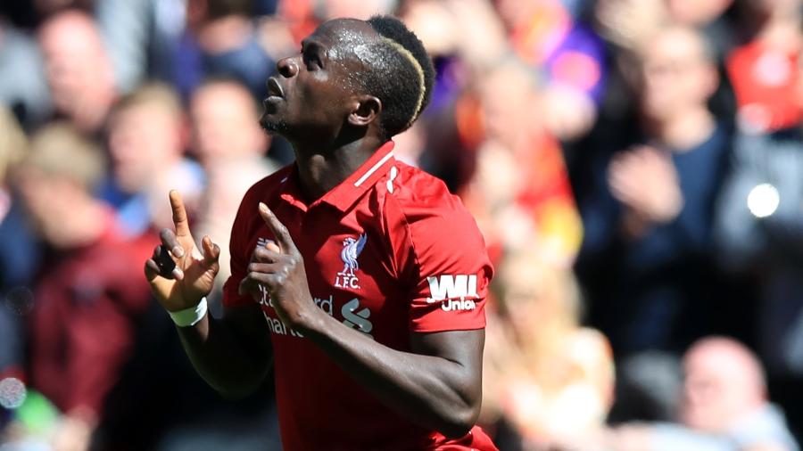 Sadio Mané comemora gol do Liverpool contra o Wolverhampton - Peter Byrne/PA Images via Getty Images