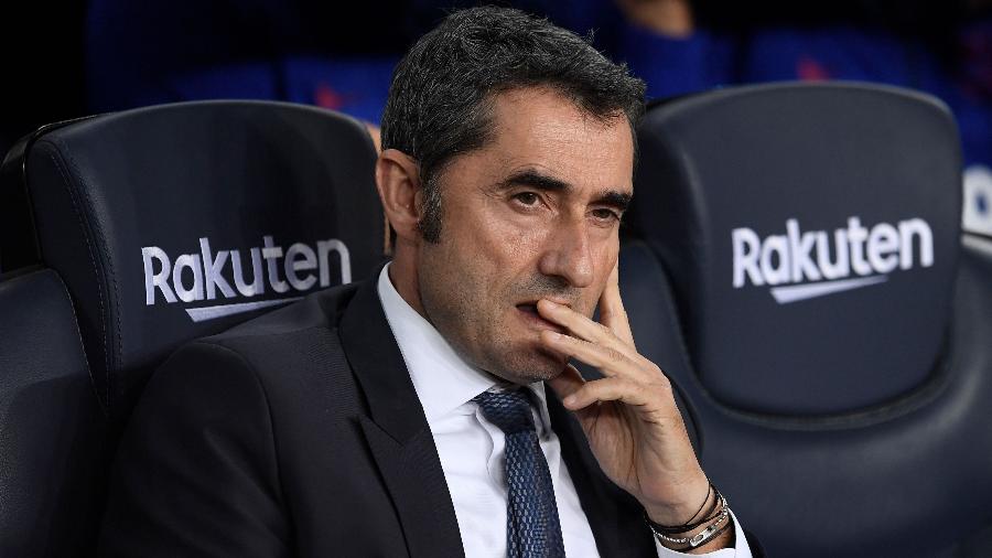 Ernesto Valverde está sem clube desde que deixou a equipe catalã, em janeiro do ano passado - Josep LAGO / AFP
