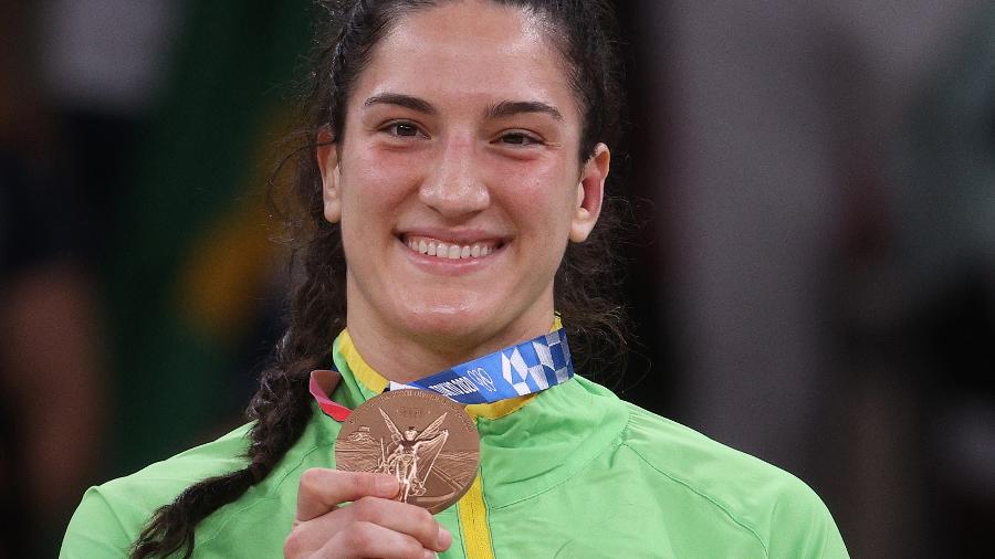 Mayra Aguar ganhou bronze em Tóquio 2021, repetindo o que havia feito nas últimas duas olimpíadas - Chris Graythen/Getty Images