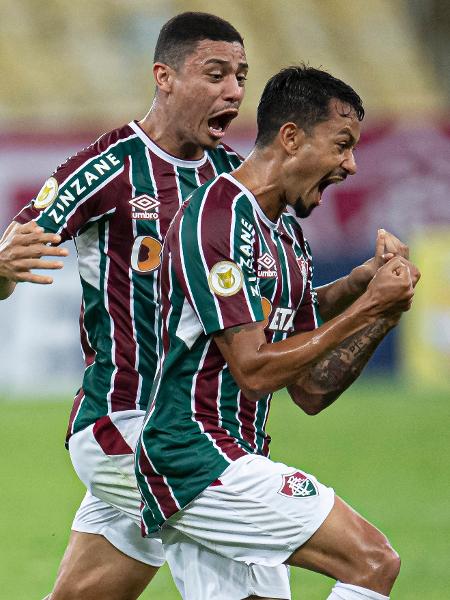 Lucca comemora gol do Fluminense contra o Bahia pelo Brasileirão - Jorge Rodrigues/AGIF