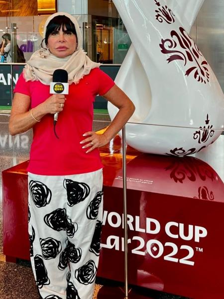 Gretchen cobre a Copa do Mundo do Qatar pelo "Choquei" - Reprodução/Instagram