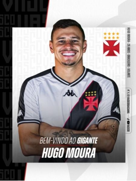 Vasco anuncia a contratação do volante Hugo Moura