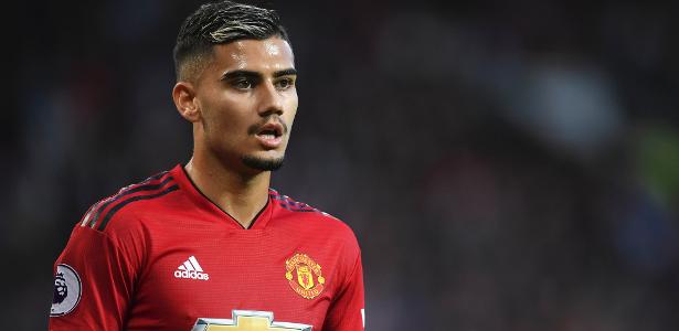 Andreas Pereira em ação no jogo do Manchester United - Michael Regan/Getty Images