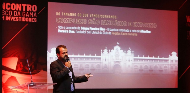 VP de Obras, Pedro Seixas apresentou o projeto de reforma de São Januário - Rafael Ribeiro / Site oficial do Vasco - Rafael Ribeiro / Site oficial do Vasco