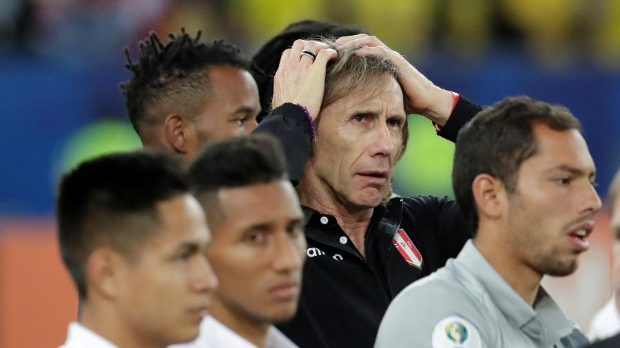 Ricardo Gareca, técnico do Peru, na final da Copa América de 2019 - Reuters/Henry Romero