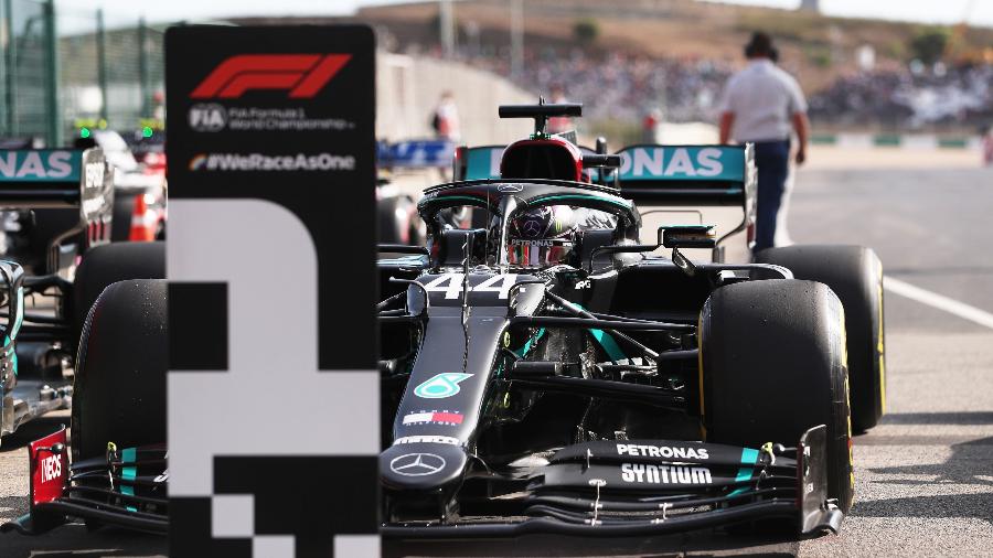 Lewis Hamilton na Fórmula 1: Band consegue quarto patrocinador - Pool/Getty Images