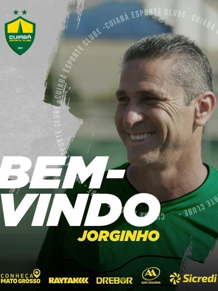 Jorginho é o novo técnico do Cuiabá - Divulgação/Cuiabá EC