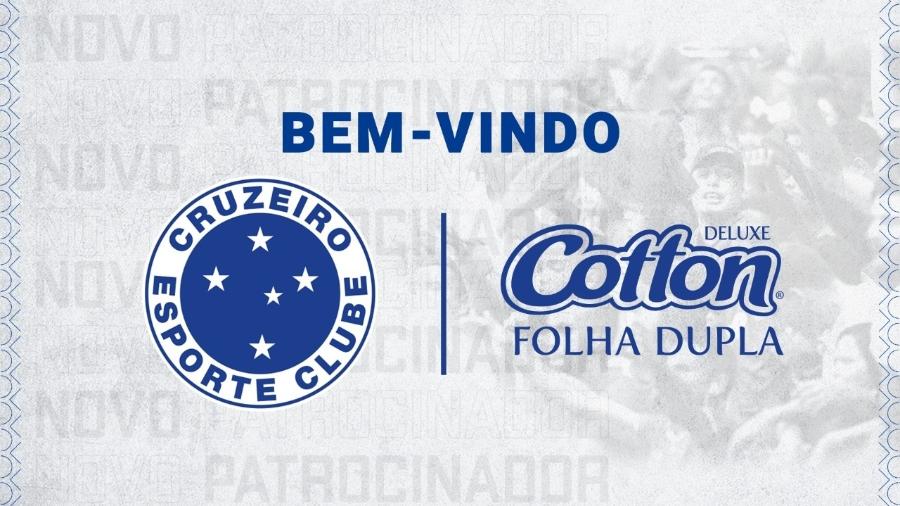 Marca de produtos de higiene pessoal vai patrocinar o Cruzeiro até julho de 2022 - Divulgação/Cruzeiro