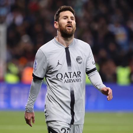 Lionel Messi, do PSG, em partida pelo Campeonato Francês - Jean Catuffe/Getty Images