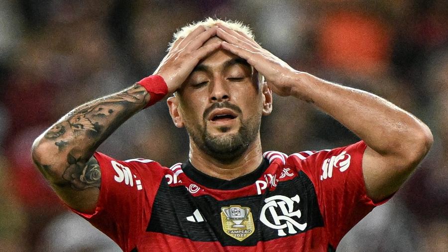 Arrascaeta atuou em apenas 19 das 34 partidas do Flamengo na temporada de 2023. E somente em sete jogou os 90 minutos - ALEXANDRE NETO/PHOTOPRESS/ESTADÃO CONTEÚDO