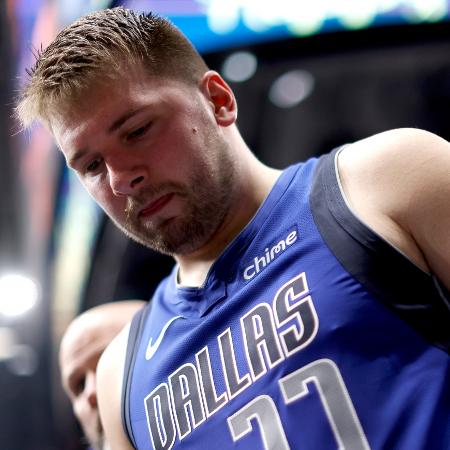 Luka Doncic, jogador do Dallas Mavericks, durante jogo contra o Minnesota Timberwolves pela NBA