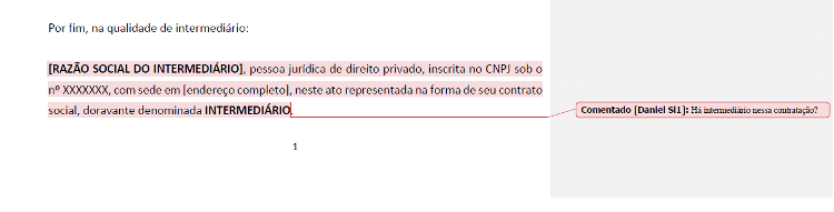 Trecho da minuta entre Vai de Bet e Corinthians, com questionamento do advogado da casa de apostas, Daniel Sitônio