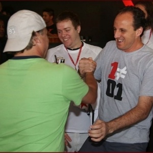 Rogério Ceni reuniu amigos e campeões mundiais de 1992, 93 e 2005 em almoço no Morumbi, antes do seu jogo de despedida - Rubens Chiri / Divulgação / São Paulo F.C