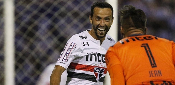 Nenê abriu o placar nesta quinta-feira; em cobrança de pênalti, Cueva fez o segundo - Rubens Chiri/São Paulo