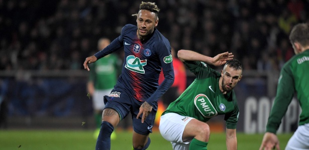 Pelo PSG, Neymar enfrenta o GSI pela Copa da França - LOIC VENANCE/AFP