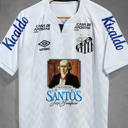 Camisa do Peixe em Palmeiras x Santos, pela 5ª rodada do Campeonato Brasileiro 2020 - Reprodução / Twitter