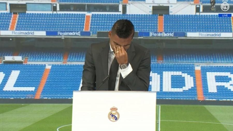 Casemiro chora na despedida do Real Madrid; seu destino é a Inglaterra - Reprodução/Real Madrid TV