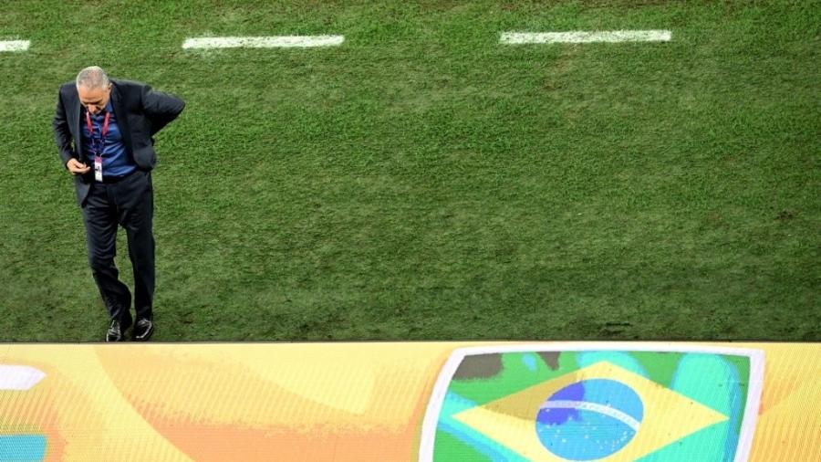 Tite encerrou seu ciclo na seleção brasileira após eliminação para a Croácia na Copa do Mundo - Ina Fassbender / AFP