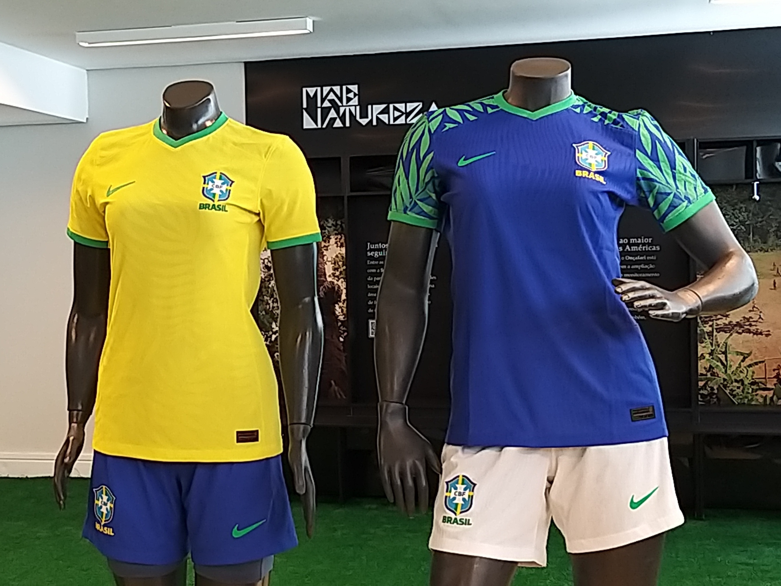 Camisa Do Brasil Uniforme de Treino Seleção Brasileira 2022/2023