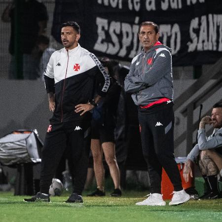 Ramón Díaz e Emiliano Díaz, em atuação pelo Vasco