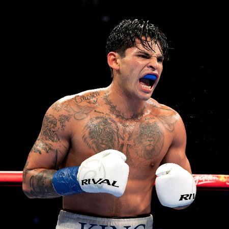 Ryan Garcia durante luta de boxe contra Devin Haney - Al Bello/Getty Images