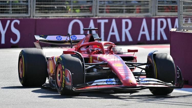 Charles Leclerc, durante o GP do Azerbaijão de F1