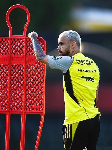 Michael durante treino do Flamengo - Marcelo Cortes/CRF