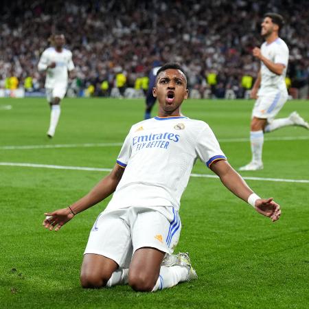 Rodrygo tem noite mágica e faz dois gols pelo Real Madrid contra o Manchester City na semifinal da Champions - Angel Martinez/Getty Images