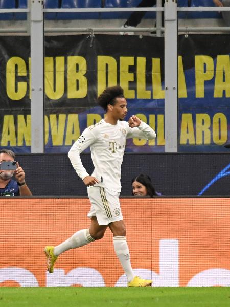 Leroy Sané, o melhor em campo, fez um gol e criou a jogada do outro na vitória do Bayern em Milão - Tullio Puglia - UEFA/UEFA via Getty Images