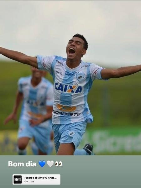 Matheusinho postou foto com a camisa do Londrina - Reprodução/Instagram