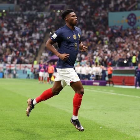 Tchouaméni comemora gol da França - Julian Finney/Getty Images