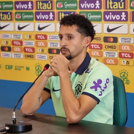 Marquinhos, zagueiro da seleção brasileira, pede calma após derrota