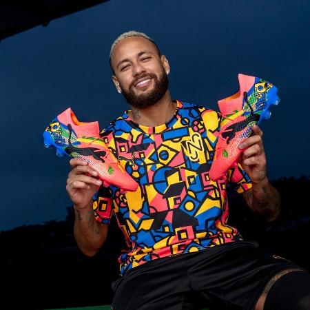 A Puma e o atacante Neymar Jr lançaram a nova chuteira FUTURE 7 NJR